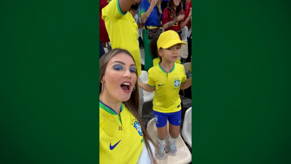 Força na arquibancada: esposas de jogadores da Seleção vibram com gol na estreia