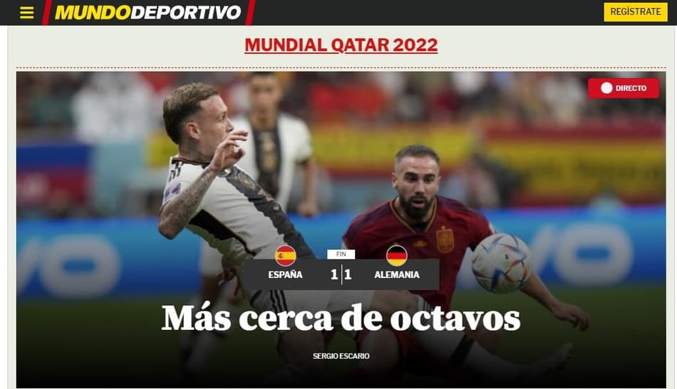 ‘Mais perto das oitavas’, ‘magia marroquina’… Imprensa internacional repercute os jogos de domingo da Copa do Mundo