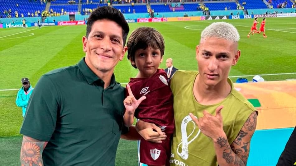 VÍDEO: filho de atacante do Fluminense festeja vitória da Seleção Brasileira na Copa do Mundo