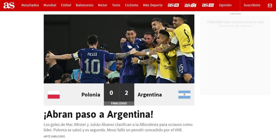 ‘Abram caminho para a Argentina’! Imprensa internacional reage aos jogos de quarta da Copa do Mundo