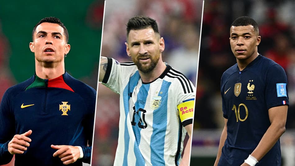 Mesmo fora da disputa, CR7 tem mais seguidores que a soma dos finalistas Messi e Mbappé