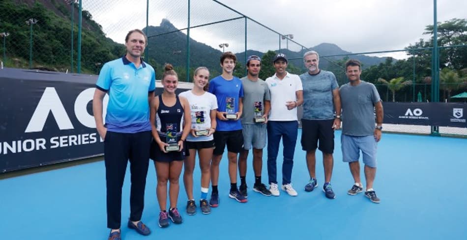 Catarinense e carioca são campeões do Australian Open Junior Series no Rio de Janeiro