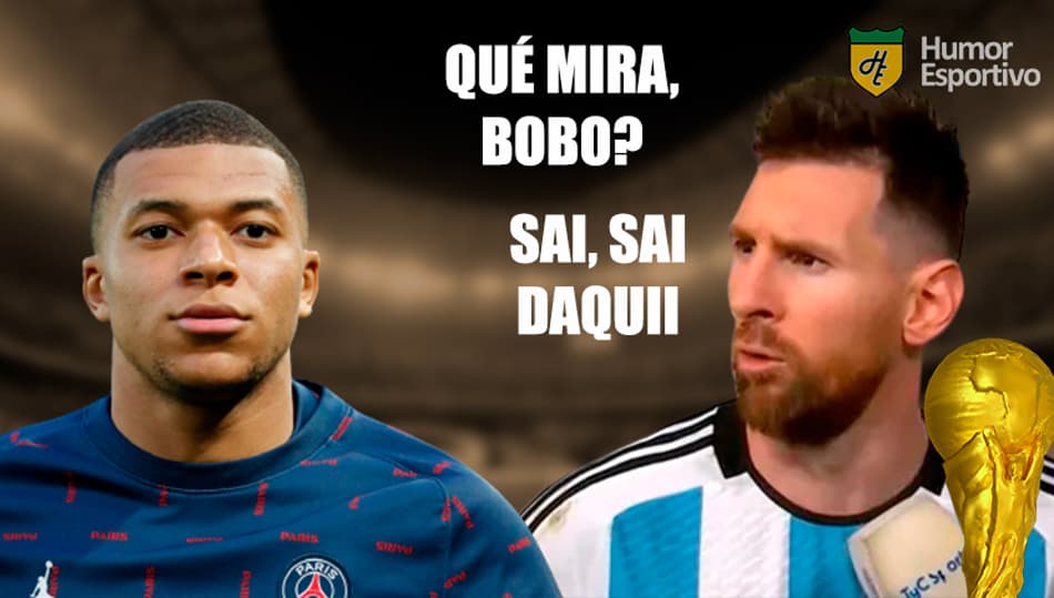 Mbappé é zoado e Messi idolatrado em memes do tri da Argentina na Copa