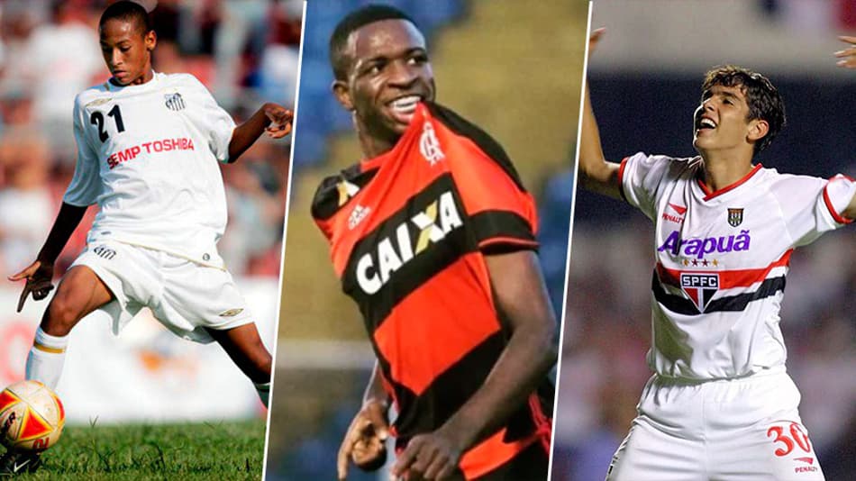 Kaká, Neymar, Vini Jr… relembre craques que jogaram a Copinha neste século