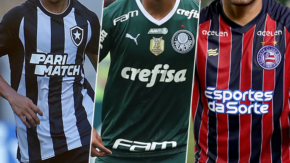 Botafogo e Bahia com nova parceria: veja quanto os times brasileiros recebem dos patrocinadores master