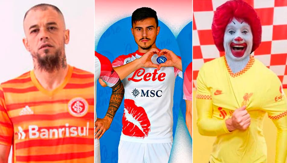 Nova camisa do Napoli vira piada na web; relembre outros casos no futebol