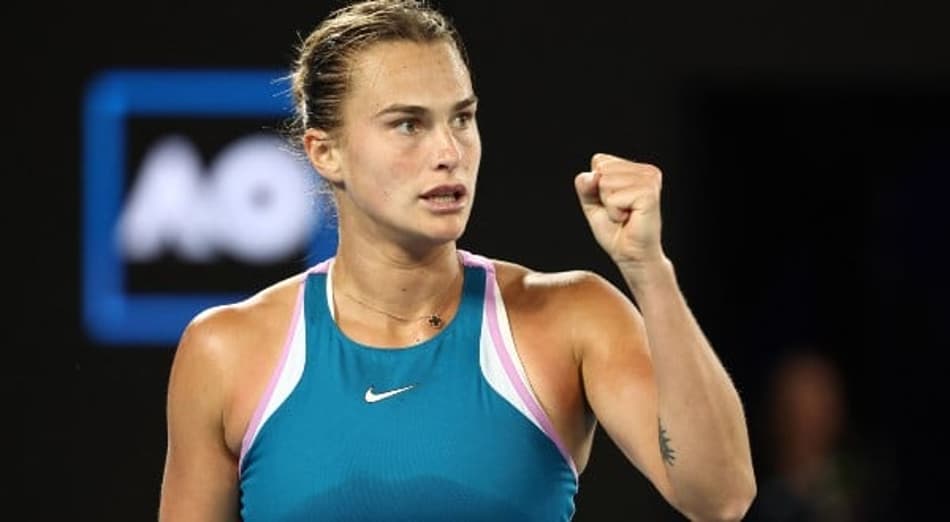 Aryna Sabalenka vibra com vaga na final