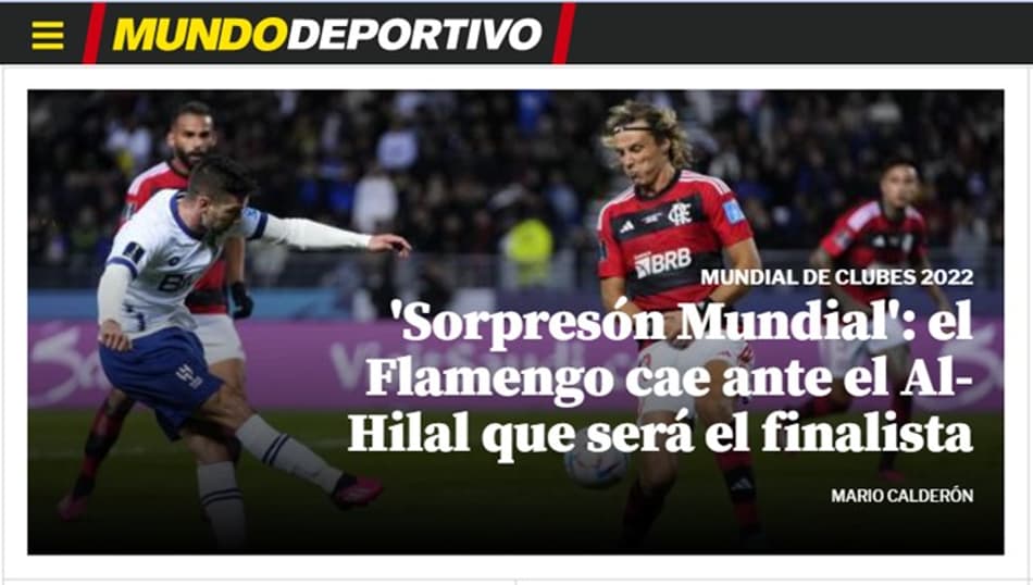 ‘Surpresa Mundial’: Imprensa internacional repercute eliminação do Flamengo no Mundial de Clubes