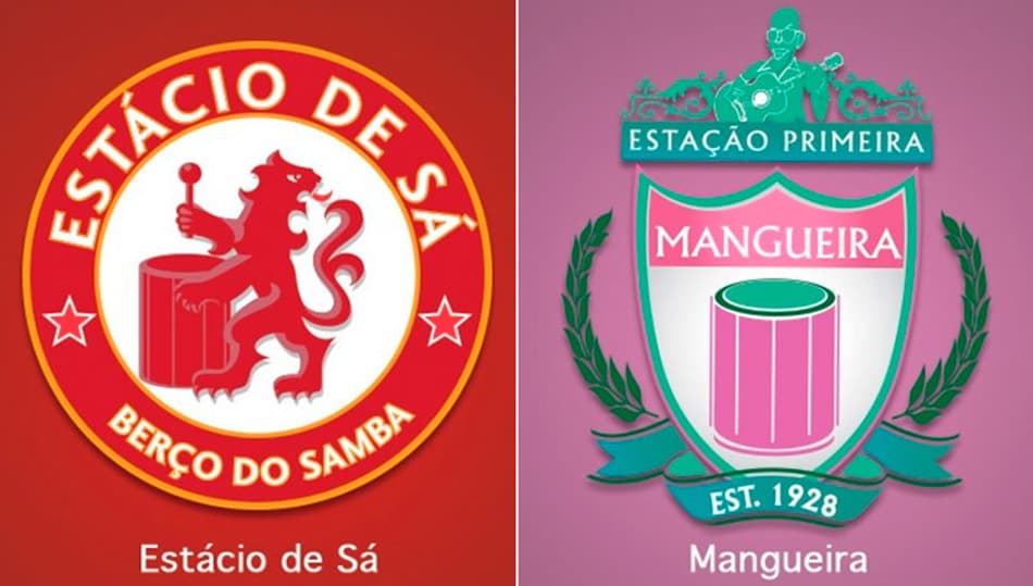 Web Stories – Os escudos de Escolas de Samba misturados com clubes de futebol