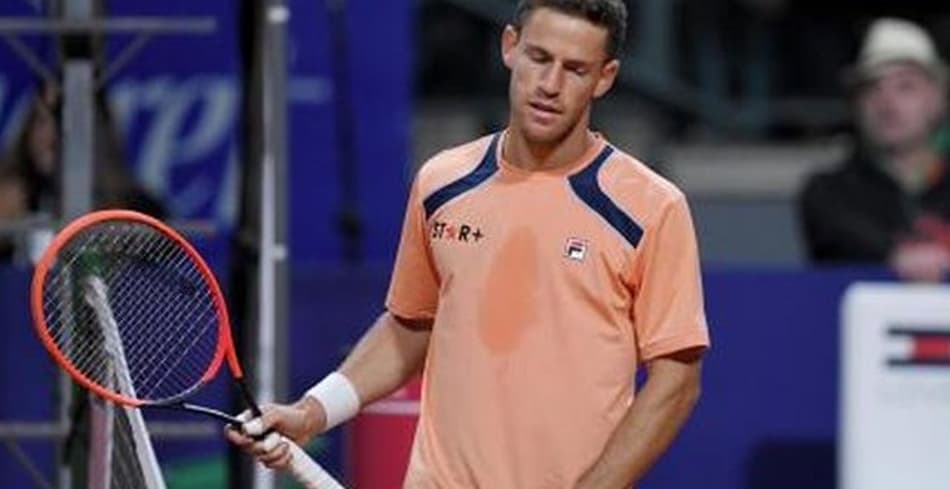 Diego Schwartzman em derrota em Buenos Aires