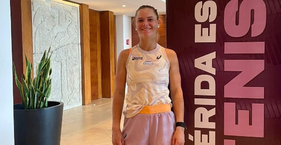 Laura Pigossi após vitória na estreia em Mérida