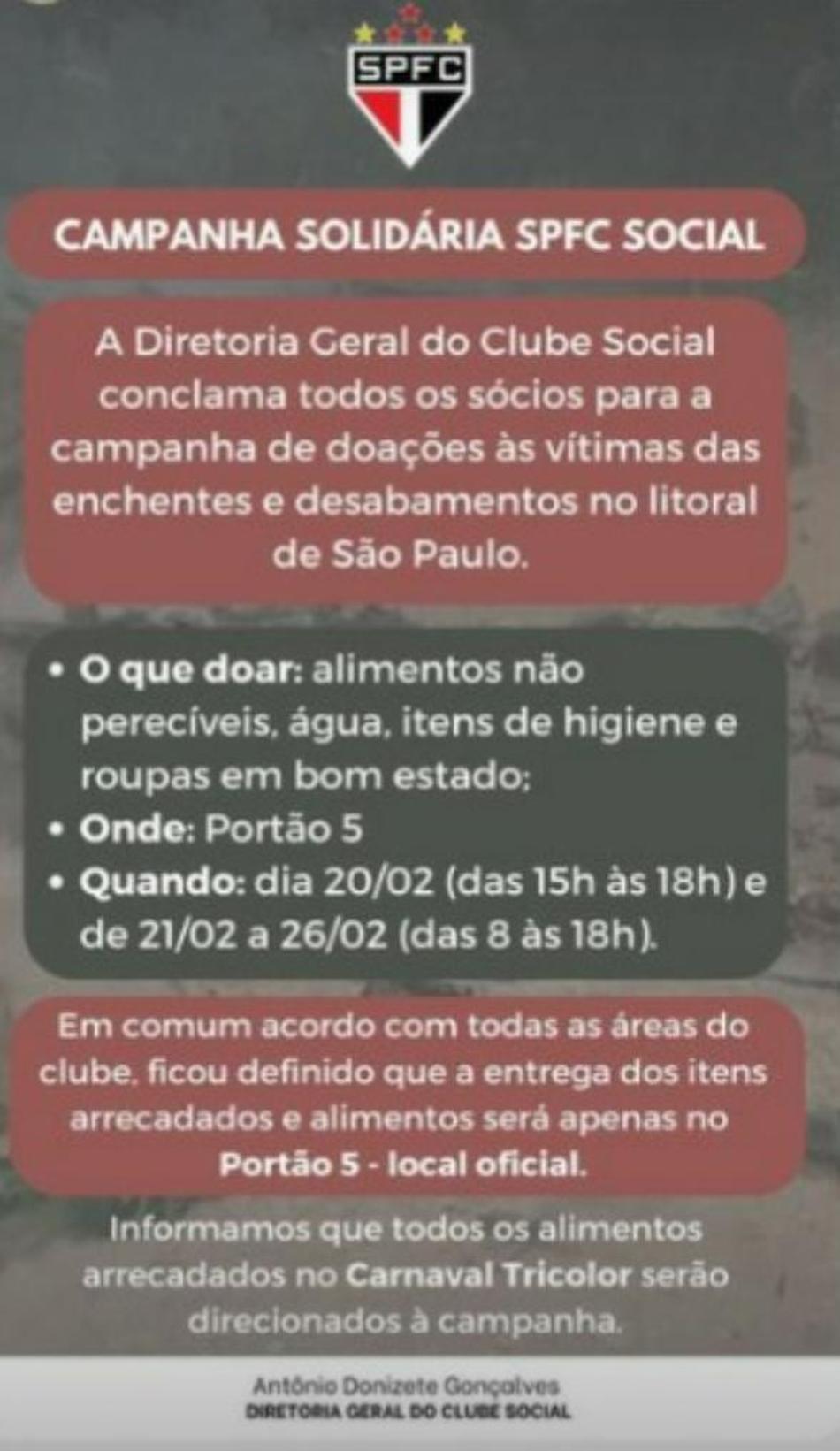 São Paulo lança campanha de doação para vítimas atingidas por fortes chuvas no litoral paulista