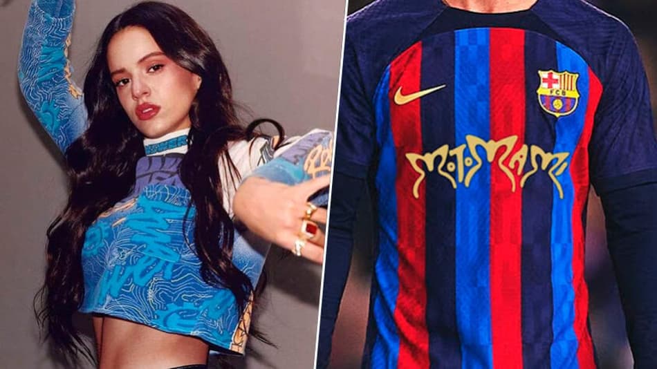 Rosalía na camisa do Barcelona: listamos 15 bandas ou cantores que já apareceram em uniformes de futebol