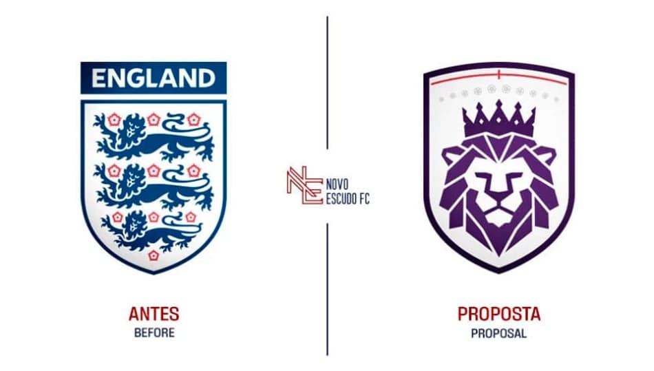 Seleção europeia terá novo escudo; veja proposta de designer para federações