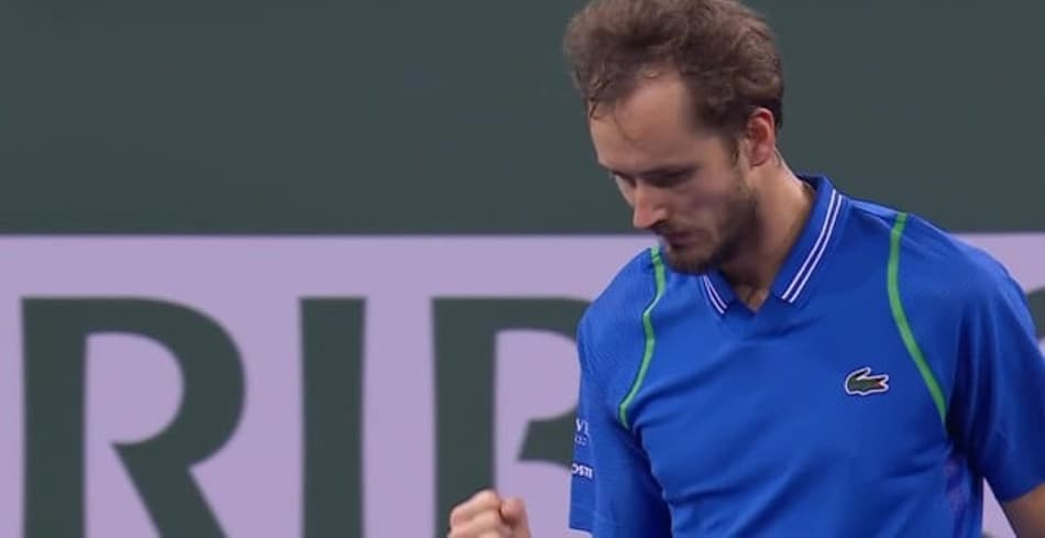 Daniil Medvedev vence a primeira em Indian Wells
