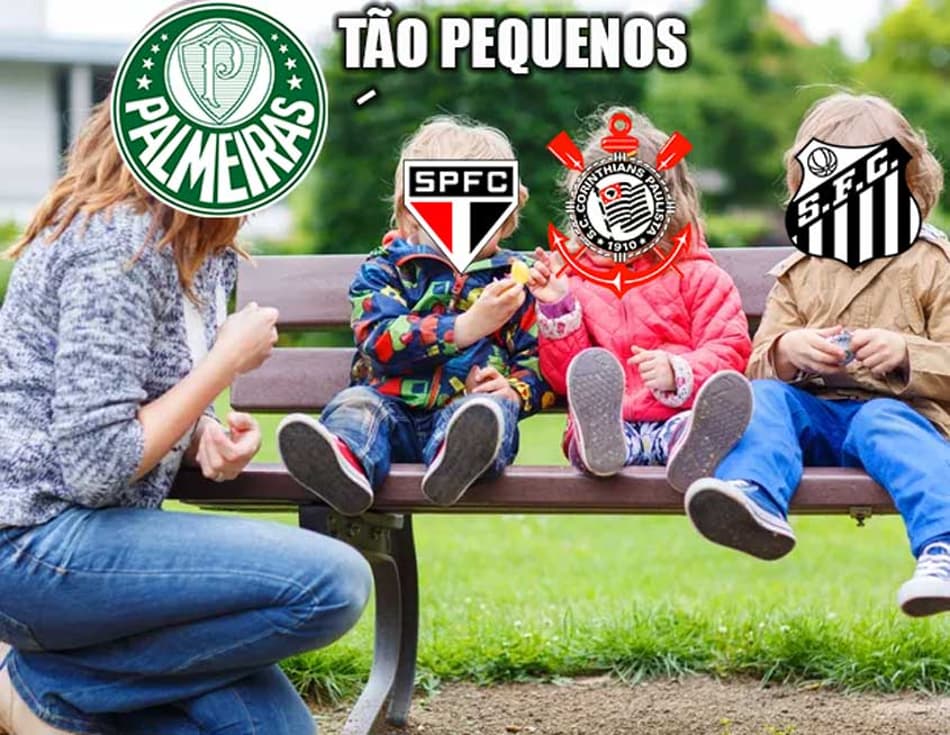 Torcedores do Palmeiras fazem memes provocando os rivais: "Procura-se"