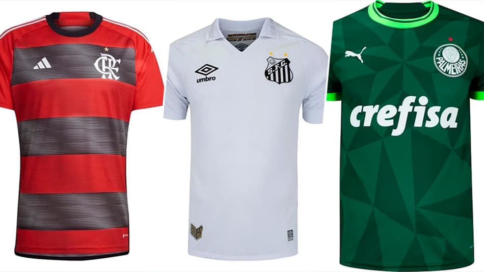 Descubra quais são as camisas mais caras do futebol brasileiro
