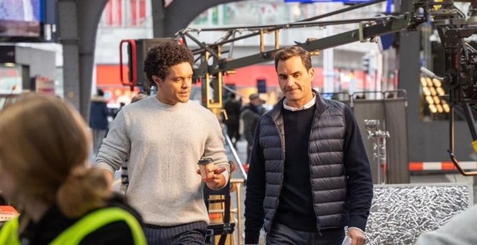 Federer e Trevor Noah