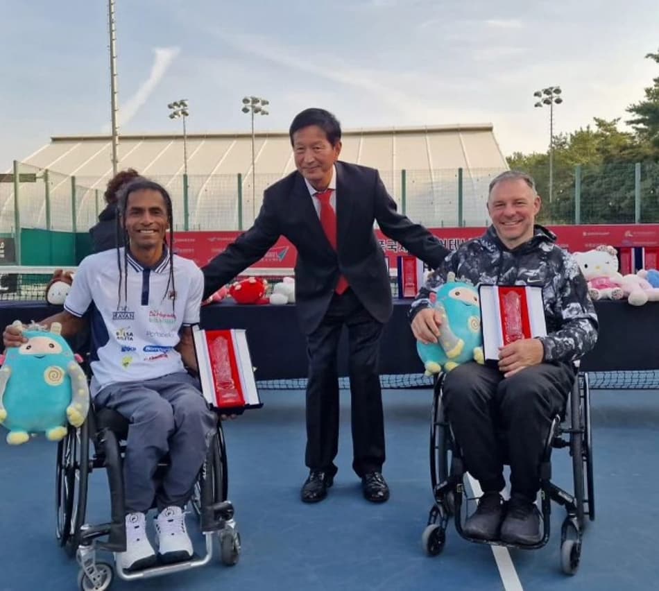 Ymanitu Silva e parceiro eslovaco, campeões em Busan