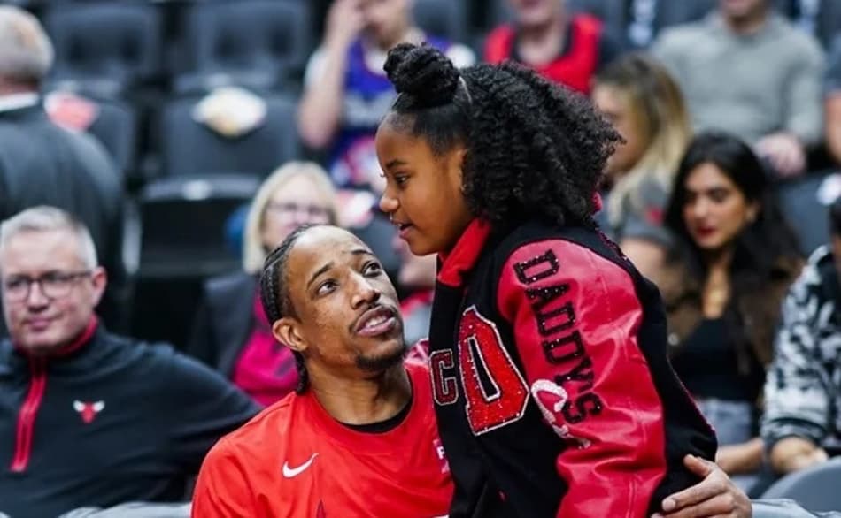 Filha de DeMar DeRozan rouba a cena em vitória do Bulls