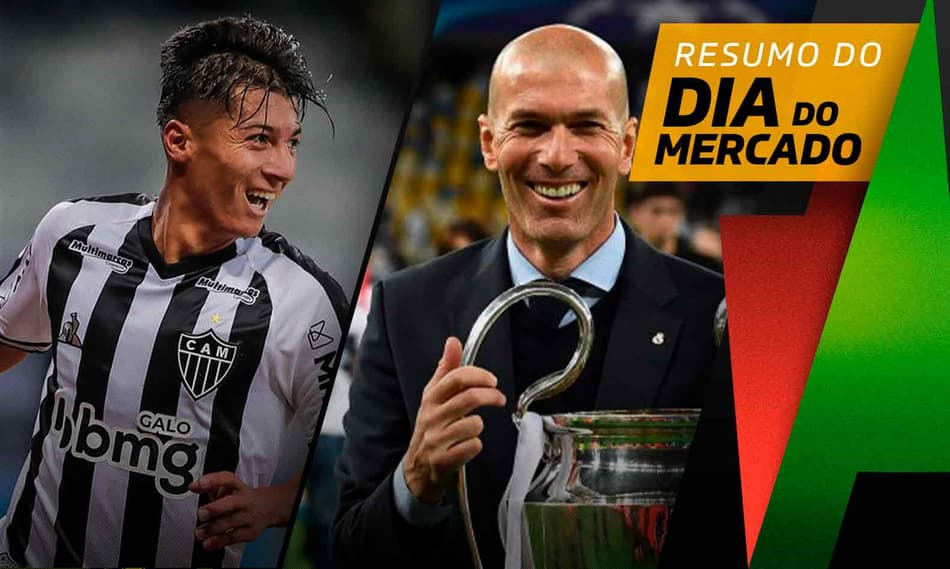 Atlético-MG pode vender meia, Zidane na mira de gigante europeu… O Dia do Mercado!