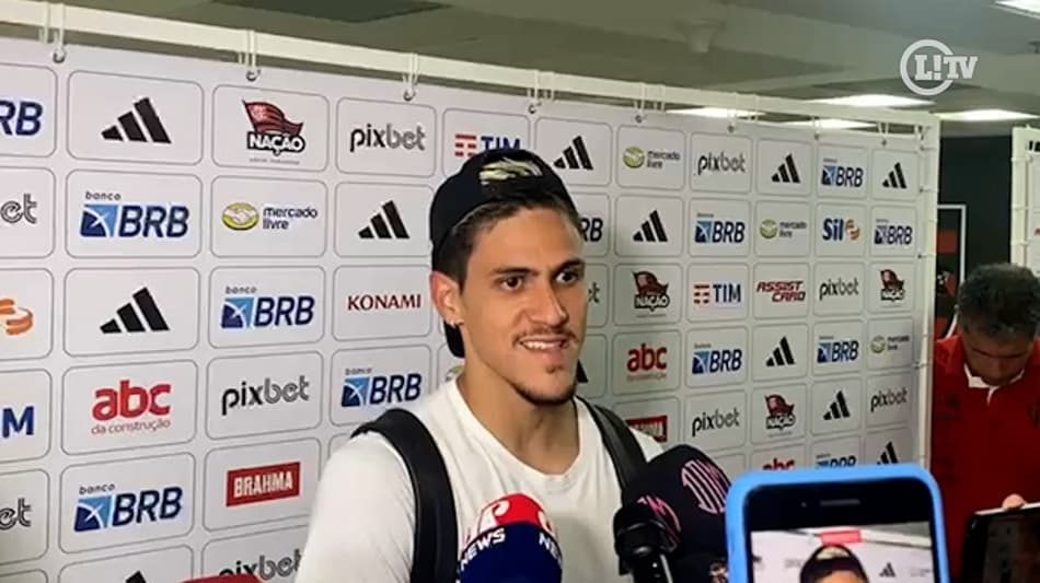 Pedro pede pés no chão ao Flamengo e exalta dupla com Gabi: ‘A gente se dá muito bem’