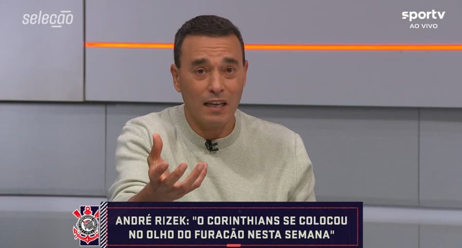 Rizek questiona decisões da diretoria do Corinthians e detona gestão: ‘Se colocou no olho do furacão’