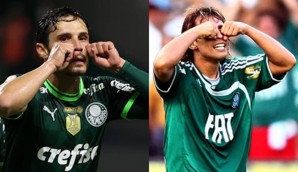 VÍDEO: Veiga homenageia Valdivia com ‘chororô’ após gol pelo Palmeiras no Dérbi: ‘Gostava muito dele’