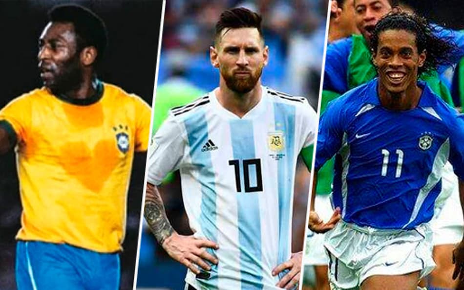 Revista inglesa lista os 20 melhores jogadores sul-americanos de todos os tempos