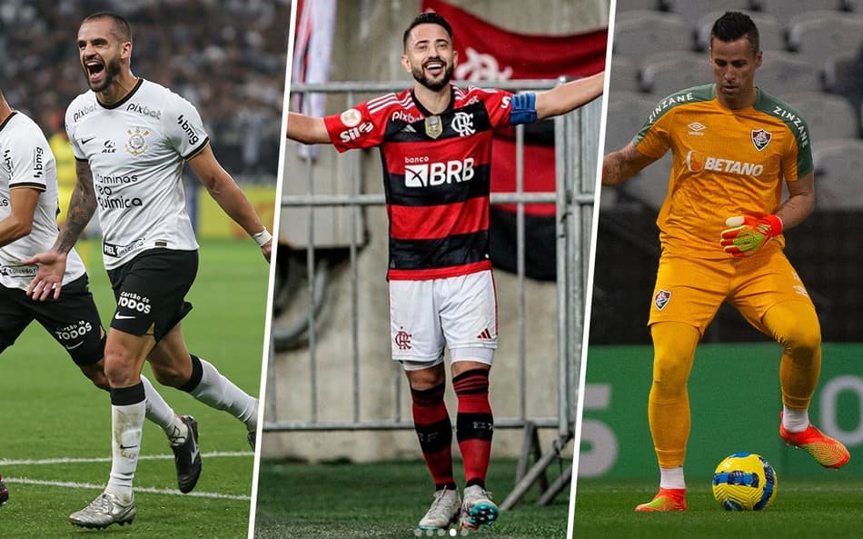 Renato Augusto, Everton Ribeiro, Fábio… Veja 50 jogadores que podem assinar pré-contrato em junho