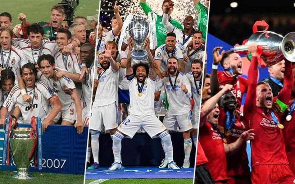Saiba todos os campeões da história da Champions League