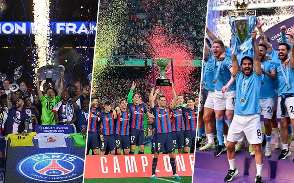 Confira os campeões nacionais na Europa em 2023