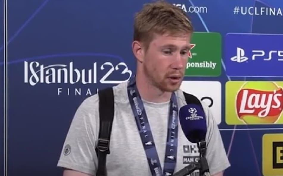 VÍDEO: chateado? De Bruyne revela sentimento após título da Champions League