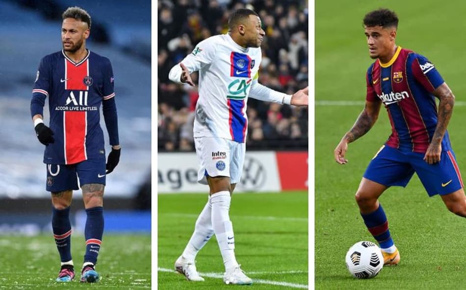 Mbappé vai assumir o topo? Veja as 20 negociações mais caras do futebol mundial