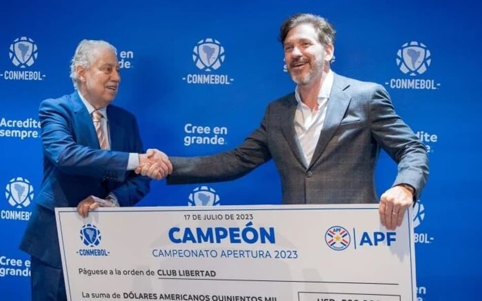 Conmebol dá premiação ‘gorda’ a clube por título nacional