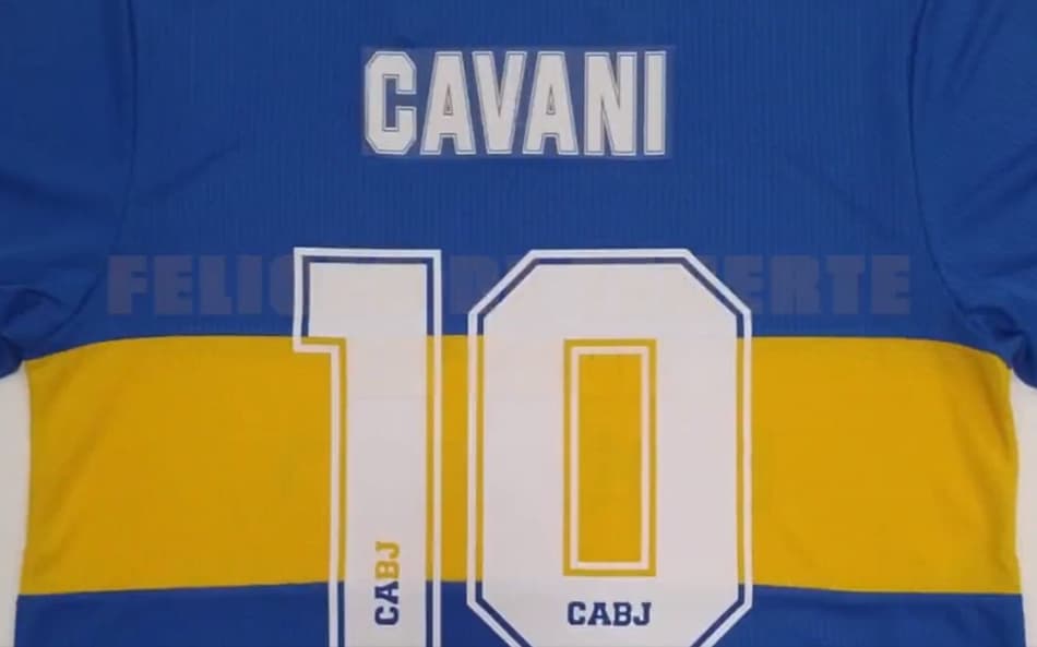 Edinson Cavani vestirá a camisa 10 no Boca Juniors