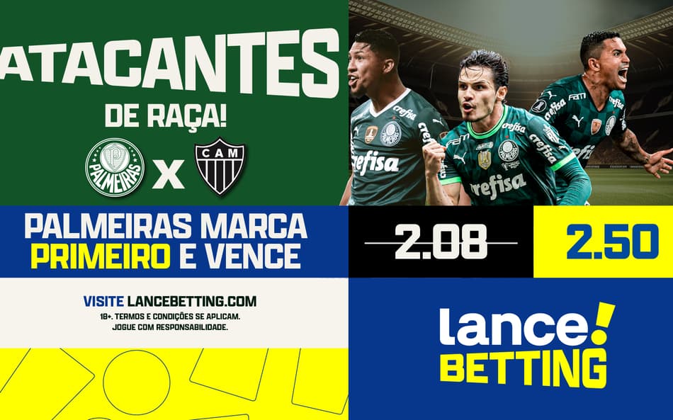 Libertadores: aposte R$ 10 e ganhe R$ 25 no jogo do Verdão!