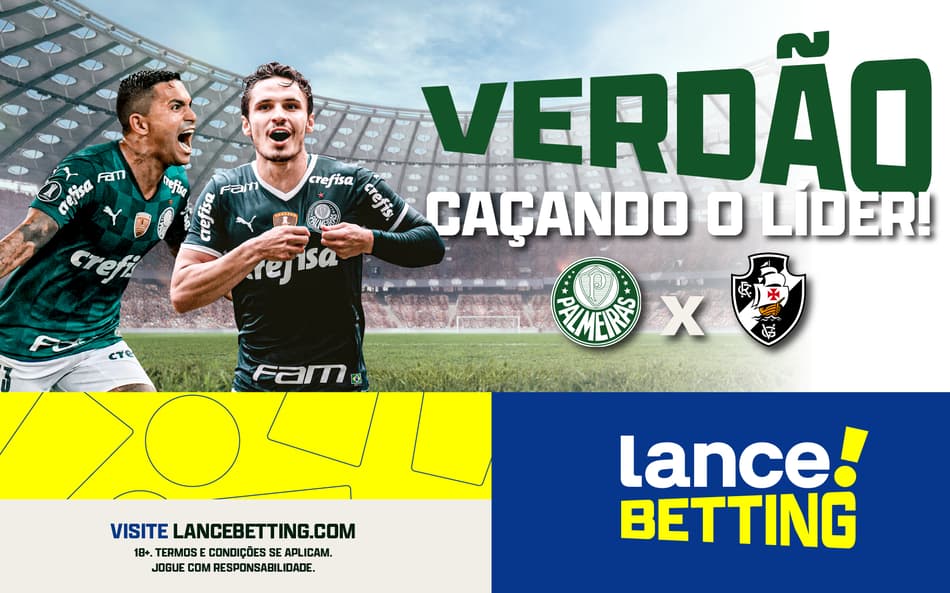 A boa do domingo! Aposte R$10 e ganhe R$170 com Palmeiras x Vasco pelo Brasileirão