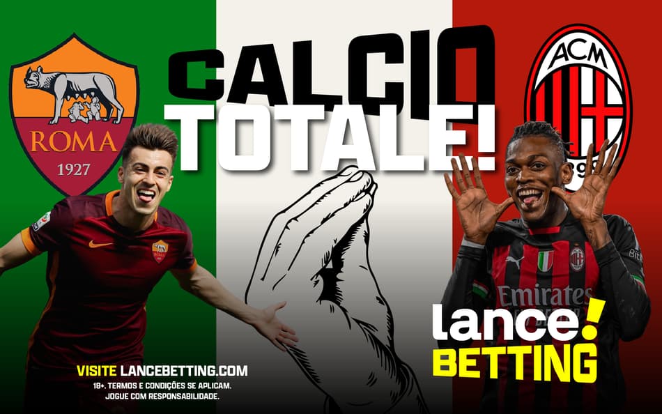 Aposte R$10 e ganhe R$65 com Roma x Milan no Campeonato Italiano