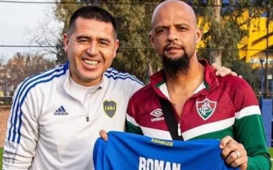 Imprensa argentina repercute encontro de Felipe Melo com Riquelme
