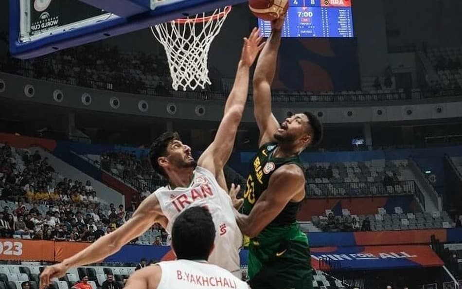 Bruno Caboclo comanda, Brasil atropela Irã e começa bem o Mundial de Basquete