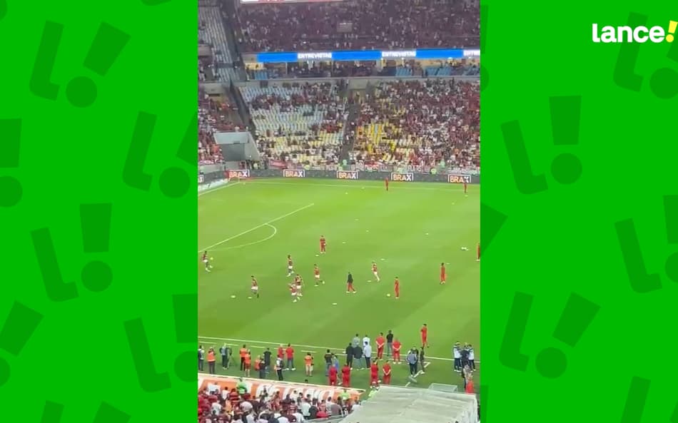 VÍDEO: Após agressão em treino, Varela e Gerson interagem durante aquecimento do Flamengo