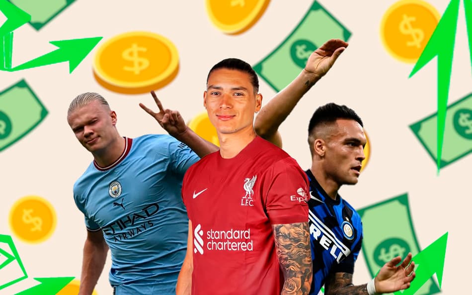 Estudo lista os dez centroavantes mais caros do futebol mundial
