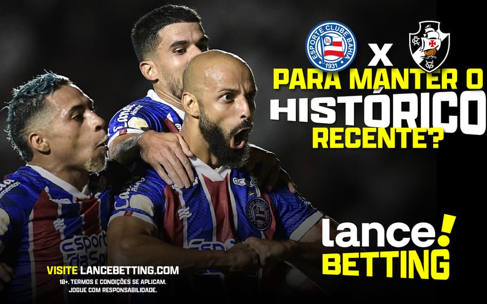 !Bola na rede! Aposte R$10 e receba R$55 se o duelo Bahia x Vasco tiver mais de dois gols
