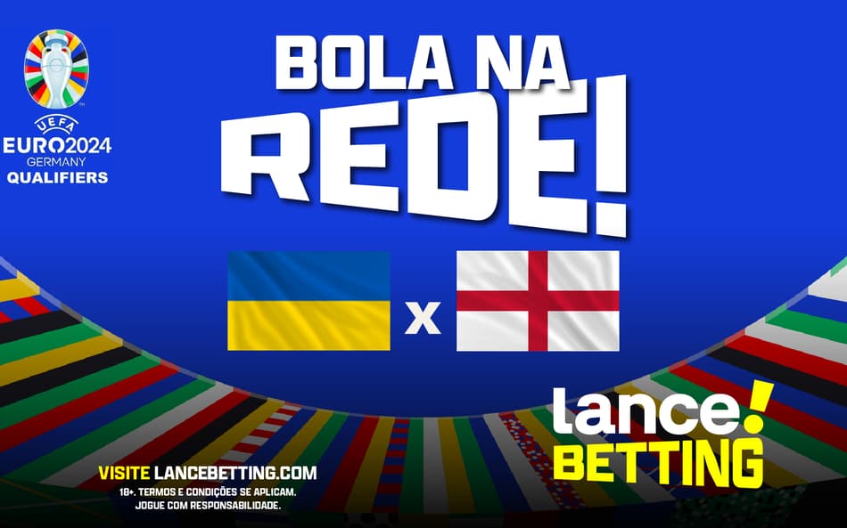 Aposte R$10 e ganhe R$35 para Ucrânia x Inglaterra terminar com mais de três gols