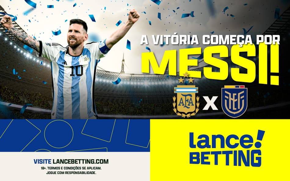 Aposte R$10 e ganhe mais de R$35 se Messi e Lautaro Martínez balançarem as redes em Argentina x Equador