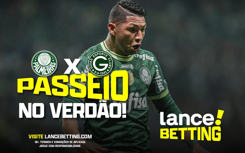 Vai repetir a dose? Aposte R$10 no placar de Palmeiras x Goiás e ganhe mais de R$80