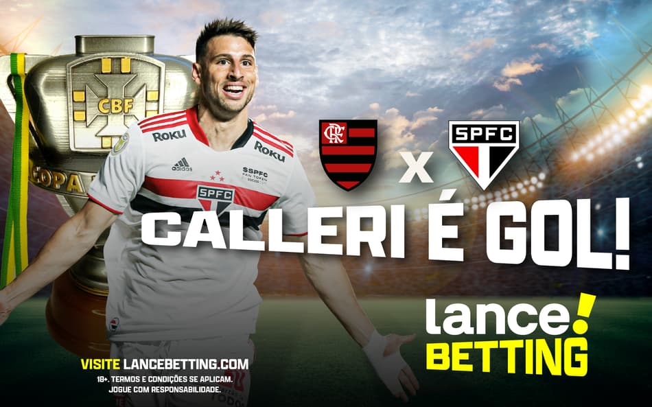 Vai decidir?! Aposte R$10 e ganhe R$95 com Calleri contra o Flamengo