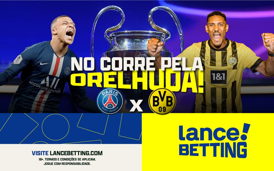 Allez! Aposte R$10 e ganhe R$140 na partida entre PSG e Borussia Dortmund