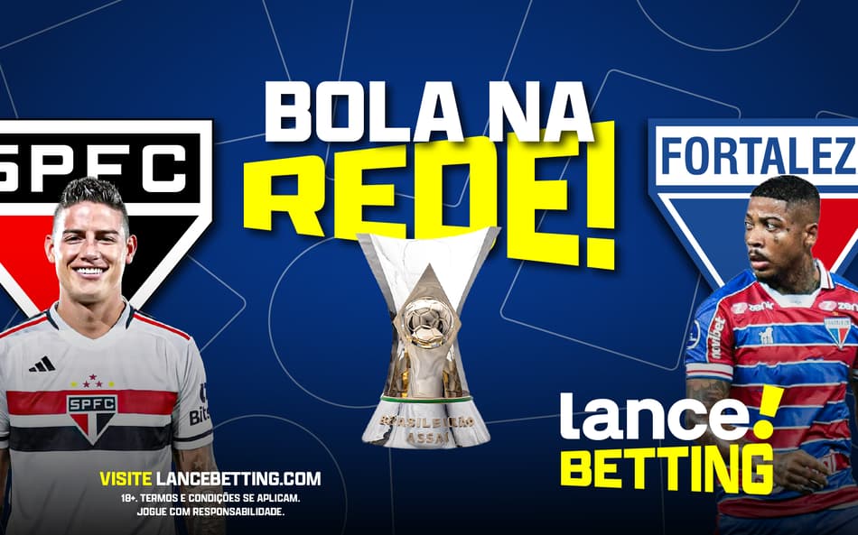 É REDE! Aposte R$10 e ganhe mais de R$20 se São Paulo x Fortaleza tiver mais de dois gols